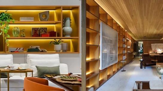 Luzes embutidas: sensação de destaque e aconchego